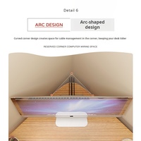 Bureau d'angle triangulaire moderne de petite taille pour ordinateur, bureau d'écriture modulaire pour la maison en bois