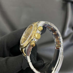 2025 montre mécanique haut de gamme pour hommes avec chronographe en or et bracelet en acier - Product Image 4