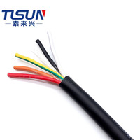 Usine Fournisseur PVC Multicœur SJTW Échoué Cooper 14AWG 5C éclairage Extérieur Câble D'alimentation