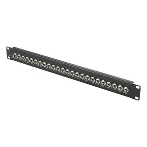 Bnc ổ cắm 1U 2U 19 inch 24 cổng Patch Panel cho phòng máy tính văn phòng