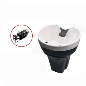 New D208 Portable Plastic Shampoo Basin Base Salon Shampoo Bowl And Chair Recline