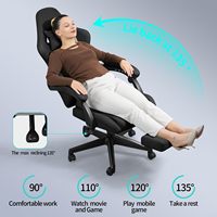 Chaise de jeu ergonomique ALINUNU à prix de gros pour usage domestique, chaise d'ordinateur avec massage lombaire