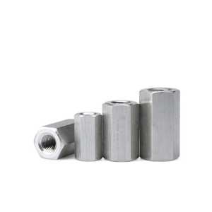 Écrou de couplage hexagonal robuste, fixation métallique de précision pour machines industrielles et solutions de quincaillerie, composants tournés - Product Image 2