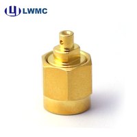 Connecteur RF LWMC SMA Mâle à souder pour câble 034, plaqué or, commande en gros