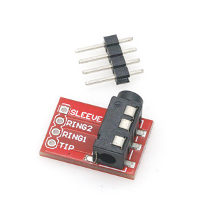 TRRS <span class=keywords><strong>3.5mm</strong></span> Audio Jack MP3 אוזניות סטריאו מודול ממשק מיקרופון וידאו - Product Image 2