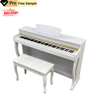 Good Quality Professional 88-Key Digital Upright Piano with 3 Pedals Hammer Action Case-China Made