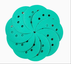 China Factory 5inch 125mm Green Zirconia Waterproof Sanding Discs Round <strong>Sand</strong> Paper Abrasive Disc for Automobiles - Product Image 5