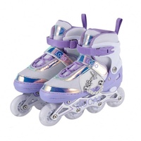 Nouveaux patins à roulettes ajustables pour enfants avec roues lumineuses pour débutants garçons et filles