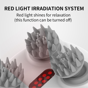 Masseur électrique pour le corps, appareil de massage automatique pour la tête, massage du cuir chevelu et du corps entier, avec 4 têtes de massage - Product Image 4