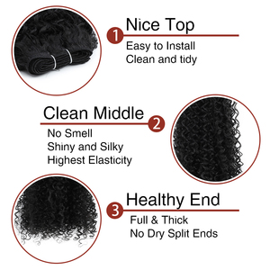 Gladys Wholesale, lot de cheveux bouclés crépus de 22 pouces, longs, ondulés, texture moelleuse, couleur blonde ombrée, extensions de cheveux synthétiques - Product Image 3