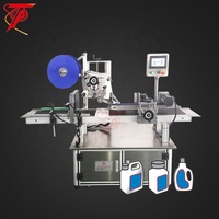 Étiqueteuse manuelle semi-automatique pour bouteilles carrées pour animaux de compagnie