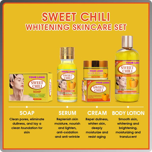 Set de Cuidado Facial de Lujo con Chile Dulce, Niacinamida, Vitamina B5 y C, Sin Parabenos, Hidratante, Control de Grasa, Blanqueador y Reparador - Product Image 4