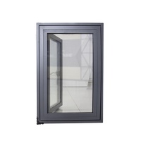 Fuego nominal de aluminio Ventana de vidrio doble de aluminio ventanas colonial bar