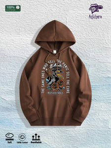 Almacén Local en EE. UU.: Sudadera con Capucha 100% Algodón con Estampado Gráfico de 'Plague Doctor Panic', 7 Colores - Product Image 4