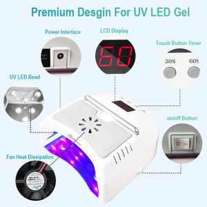 IBelieve Fabricant OEM ODM Style <span class=keywords><strong>classique</strong></span> 72W Alimentation haute puissance pour ongles Lampe à ongles LED UV rechargeable Sèche-ongles avec ventilateur - Product Image 6
