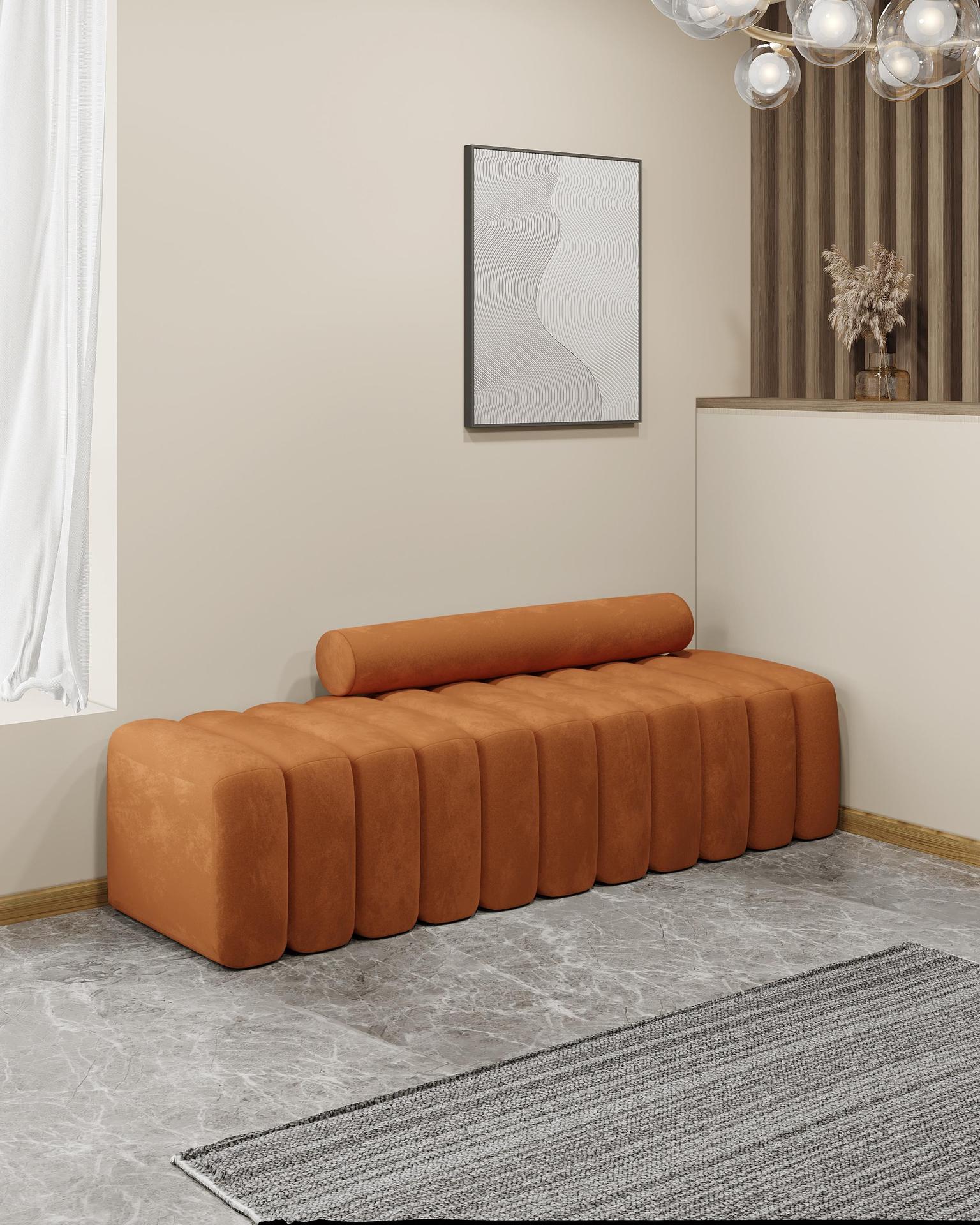 Orange lune (flanelle)