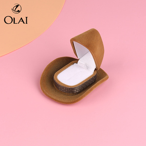 High Quality America USA West Cowboy Hat Gift Ring <strong>Jewelry</strong> <strong>Box</strong> - Product Image 3