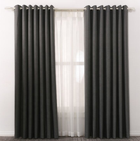 Offre Spéciale rideaux de fenêtre à œillets simples bon marché pour la décoration de la chambre