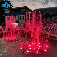 Fontaine d'eau grande en acier inoxydable pour extérieur, fontaine murale rocailleuse, grand ornement de jardin pour la décoration de la cour et de la pelouse