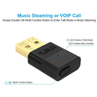 1Mii B10 Mini pour adaptateur Bluetooth Dongle USB avec pour Aptx Aptx-LL Aptx-HD et adaptatif pour Bluetooth 5.3 Audio sans fil