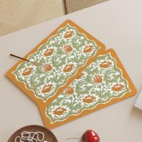 Tablette-tapis à café absorbant à dos en caoutchouc, tapis de séchage pour comptoir de cuisine-accessoires de Bar à café