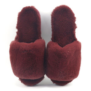 Delle donne Imitato Pelliccia di Coniglio di Gomma Piuma di Memoria Carino Confortevole Appartamento Scivolo Sandali Accoglienti Scarpe Da <span class=keywords><strong>Casa</strong></span> di Pelliccia <span class=keywords><strong>Pantofole</strong></span> <span class=keywords><strong>per</strong></span> le luci di Via - Product Image 2