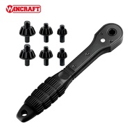 Kit de clés à cliquet 3-en-1 pour mandrin de perceuse, pour serrer, desserrer et fixer les outils de perçage
