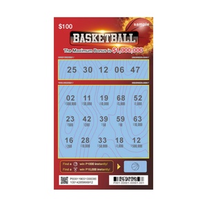 Tarjeta de Lotería de Baloncesto con Diseño Personalizado, Impresión Digital a Color, Papel con Núcleo Negro, Formato de Tarjeta de Millones - Product Image 3