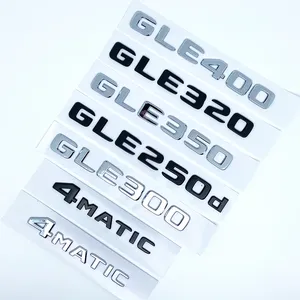 Emblème Lettres pour Mercedes GLE250d GLE300d GLE350d GLE400 GLE450 <span class=keywords><strong>4Matic</strong></span> – Autocollant de coffre personnalisé pour style automobile - Product Image 1