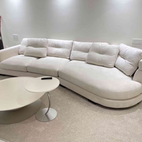 Canapé sectionnel en bois rembourré de mousse, forme spéciale populaire 1+2+chaises, en tissu, pour salon, hôtel, bureau
