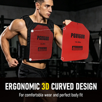 Plaques de gilet lesté incurvées en acier pour entraînement, fourniture directe usine, logo, couleur et taille personnalisables, MOQ 500, pour salle de sport