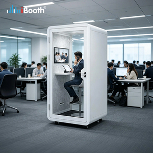 บูธเก็บเสียงสำนักงานแบบพกพาสำหรับประชุมและบันทึกเสียง - Product Image 2