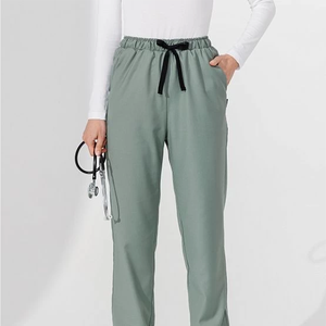 Tenues d'infirmière Bestex personnalisées, à la mode, à manches courtes, extensibles, ajustables, ensembles d'uniformes médicaux pour femmes, vente en gros - Product Image 5