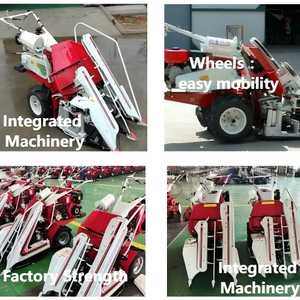 Mesin Panen dan Pembalut Padi Mini Diesel/Bensin untuk Rumput, Padi, Gandum, Kacang, Barley Dataran Tinggi, Mesin Panen Gabungan Otomatis - Product Image 6