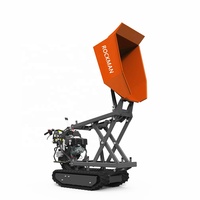 Mini chargeur auto-chargé 500KG Caterpillar Track Crawler Hi-Tip Camion à benne basculante à essence à vendre