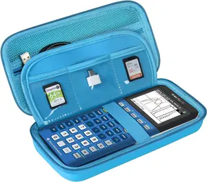 Portable Portable Custom Zipper Hard EVA Tool Case For Sharp/TI-84 Plus CE Scientific Calculator Travel Carrying Bag