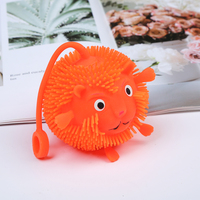 KEHUI Vente directe d'usine, petit ballon lion lumineux en TPR, jouet anti-stress pour enfants, jouet promotionnel, ballon gonflable