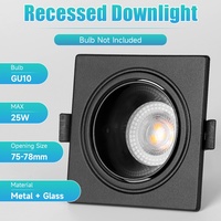 Fabricant de modules de spots encastrés à tête simple ou double GU10, luminaire réglable à LED, grille de plafond, boîtier de spot encastré