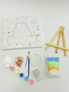 Tự làm dễ thương màu graffiti màu nước sơn vẽ bảng nhựa trường cổng gian hàng đồ chơi cho cô gái - Product Image 6