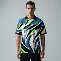 Maillot de football rétro personnalisé HOSTARON OEM avec col, sublimation, polyester respirant, style vintage classique
