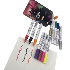 Permanent <b>Paint</b> Marker Pen <b>Set</b> Custom Medium Tip Assorted Colors Oil Based Markers With Logo - Product Image 3