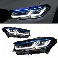 Pour Série 5 G30 2018-2020, ensemble de phares avec feux de jour à LED 6000K 6000 Lumens