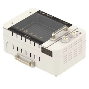 Machine de barbecue électrique <span class=keywords><strong>sans</strong></span> <span class=keywords><strong>fumée</strong></span> rotative automatique à 360 ° 1000W chauffant la machine de barbecue multifonctionnelle - Product Image 1