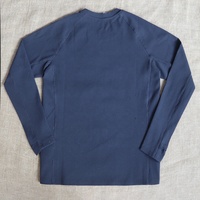 T-shirt de luxe vierge de qualité supérieure, version gaufrée, avec logo personnalisé, col rond décontracté, manches longues, sweat-shirt, pull, haut de sport pour homme