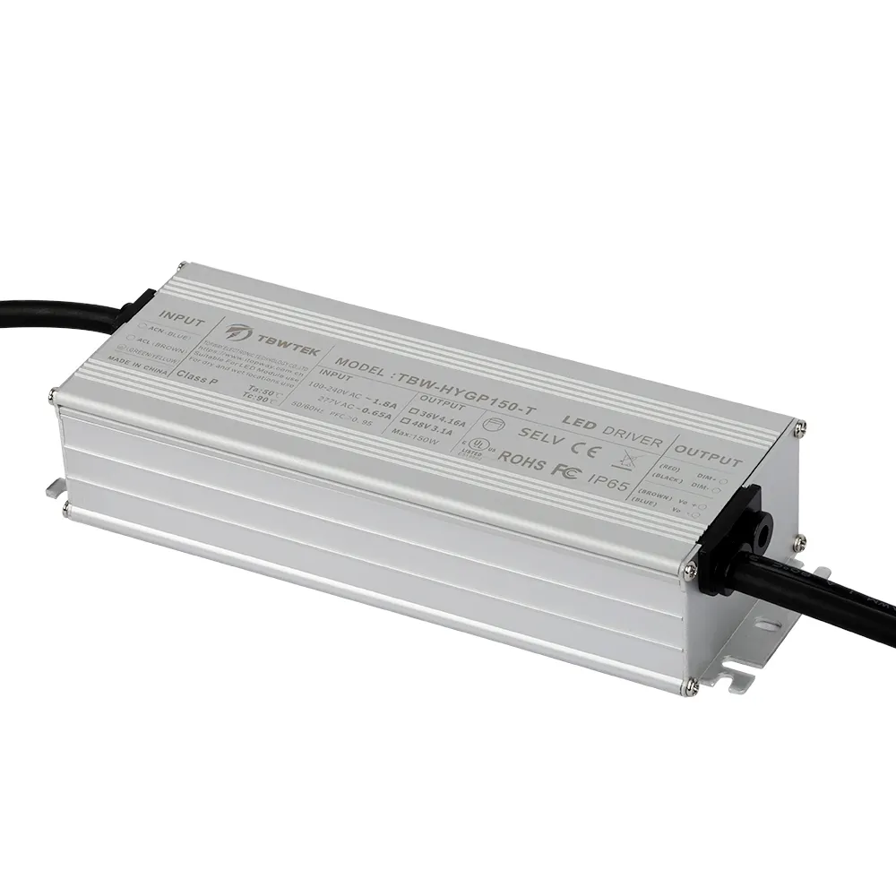 Vente en gros de nouveaux produits prix raisonnable 100W 24V 36V 48V IP67 bande de tension constante à intensité variable alimentation LED pilote