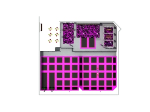 Parc de trampolines intérieur commercial, zones vertes, bleues et noires, fosse à mousse, filet de protection en PVC, jeu interactif écologique - Product Image 3