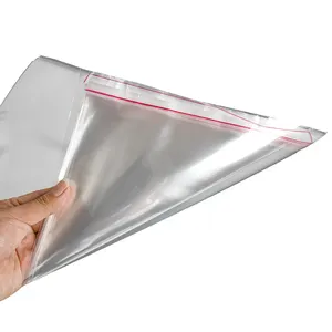 Joint auto-adhésif avec logo personnalisé emballage de vêtement sac plastique OPP sac poly transparent pour l'emballage de bijoux