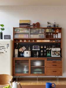 Muu sideboards với Slide ổ cắm đồ nội thất nhà <span class=keywords><strong>b</strong></span>ếp Tủ rượu tủ phòng ăn lưu trữ tủ - Product Image 5