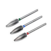 Fraise à ongles en carbure de tungstène 2 voies Typhoon, forme balle, pour ponceuse à ongles électrique, fraises en carbure pour gel, acrylique, coupe-ongles en carbure de tungstène