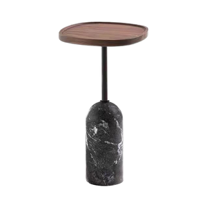 OEM ODM Moderno Rústico Mesa De Aninhamento De Madeira De Mármore Natural Mesa Lateral De Madeira Maciça Polido <span class=keywords><strong>Console</strong></span> Tabelas para a Sala de estar da Villa - Product Image 2